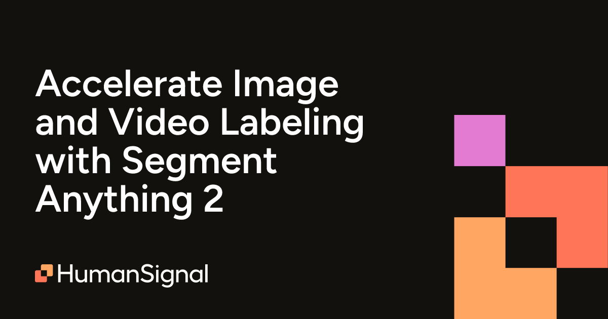 Accelerate Image and Video Labeling with Segment Anything 2 | HumanSignal